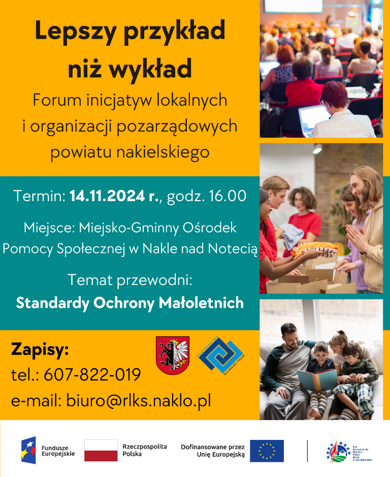 Plakat promujący Forum. Zawiera informacje wskazane w artykule powyżej.